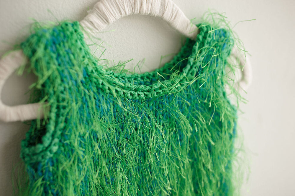 Lovely in Lime Handknit Top