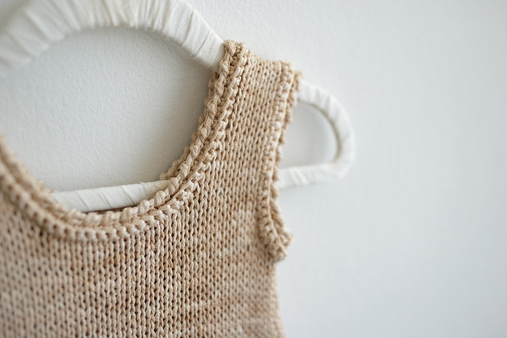 Purple Creamsicle Handknit Dress