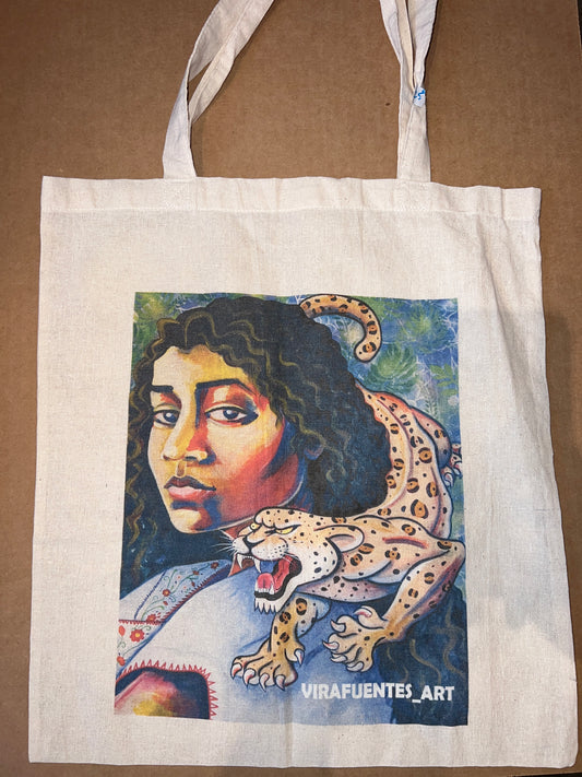 Animal Print Medium Canvas Tote Bag