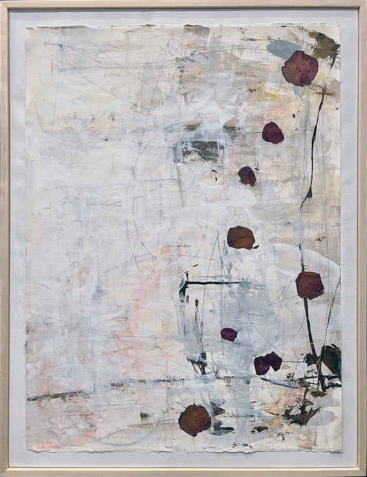 Floral Abstract (Mixed Media)
